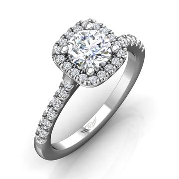 martin flyer diamond halo engagement rings