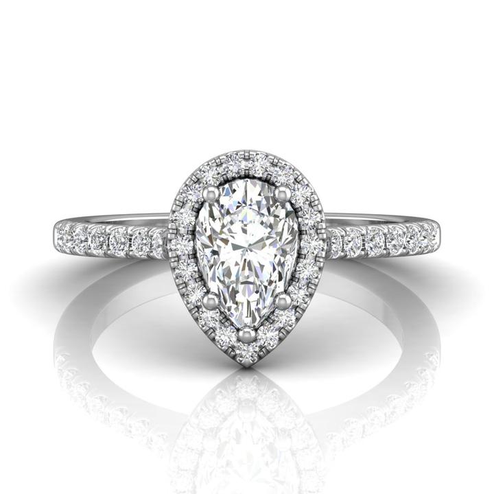 Pear Cut Engagement Ring by Martin Flyer